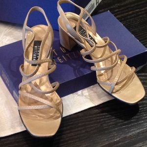 Stuart Weizmann stretch scrappy sandals